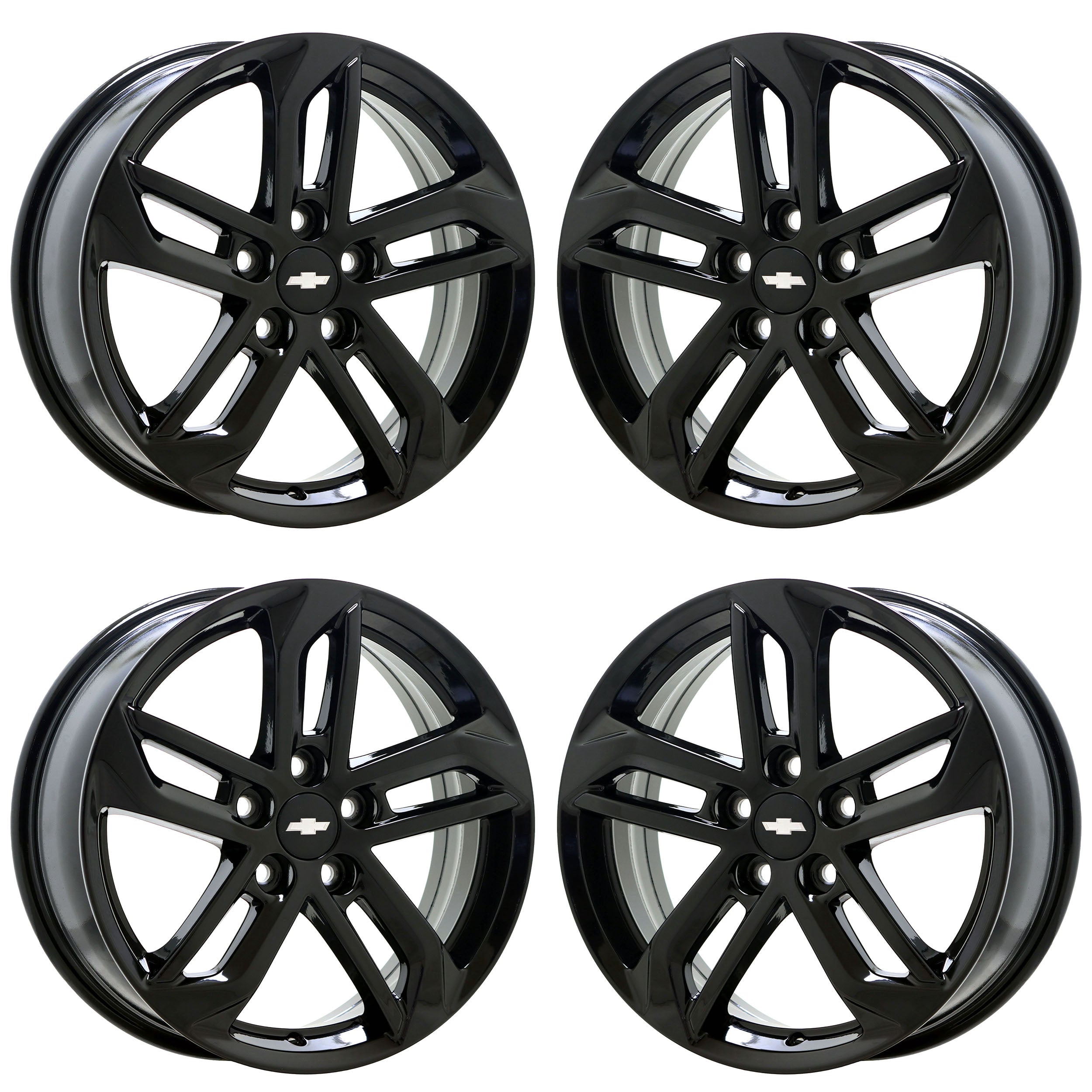 18" Chevrolet Equinox Gloss Black wheels rims OEM set 5757 EXCHANGE